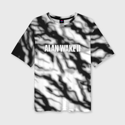Женская футболка oversize 3D Alan wake 2 strom 