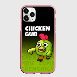 Чехол для iPhone 11 Pro Max матовый Chicken Gun - Zombie Chicken