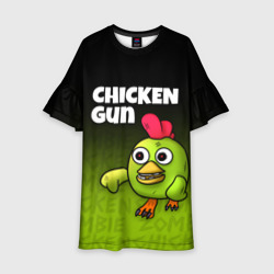 Детское платье 3D Chicken Gun - Zombie Chicken