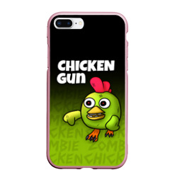 Чехол для iPhone 7Plus/8 Plus матовый Chicken Gun - Zombie Chicken