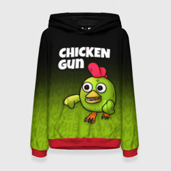 Женская толстовка 3D Chicken Gun - Zombie Chicken