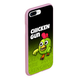 Чехол для iPhone 7Plus/8 Plus матовый Chicken Gun - Zombie Chicken - фото 2