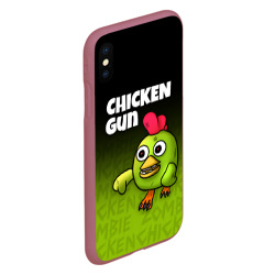 Чехол для iPhone XS Max матовый Chicken Gun - Zombie Chicken - фото 2