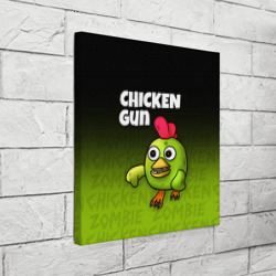 Холст квадратный Chicken Gun - Zombie Chicken - фото 2