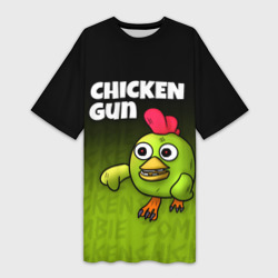 Платье-футболка 3D Chicken Gun - Zombie Chicken