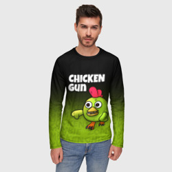 Мужской лонгслив 3D Chicken Gun - Zombie Chicken - фото 2