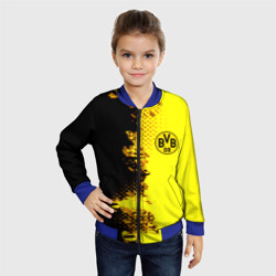 Детский бомбер 3D Borussia fc sport краски - фото 2