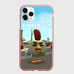 Чехол для iPhone 11 Pro Max матовый Chicken Gun - shooter