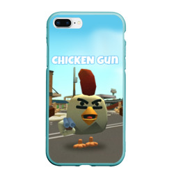 Чехол для iPhone 7Plus/8 Plus матовый Chicken Gun - shooter