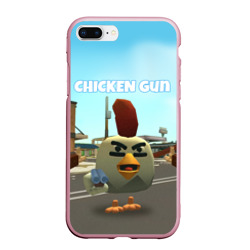 Чехол для iPhone 7Plus/8 Plus матовый Chicken Gun - shooter