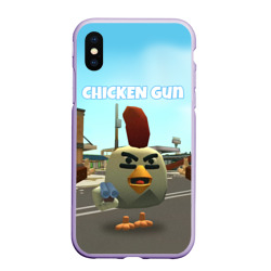 Чехол для iPhone XS Max матовый Chicken Gun - shooter