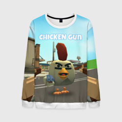 Мужской свитшот 3D Chicken Gun - shooter