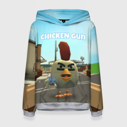 Женская толстовка 3D Chicken Gun - shooter