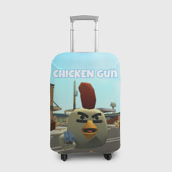 Чехол для чемодана 3D Chicken Gun - shooter