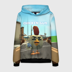 Мужская толстовка 3D Chicken Gun - shooter