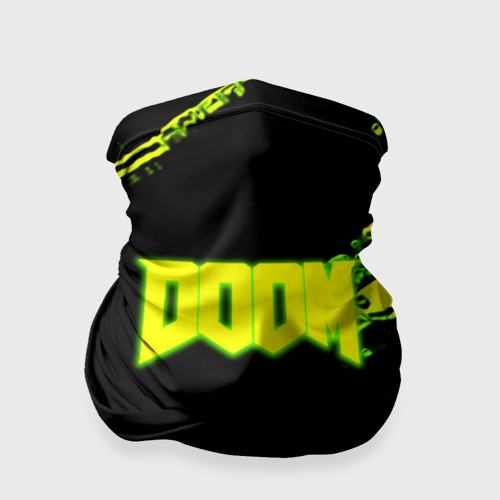 Бандана-труба 3D Doom кислотное лого краски, цвет 3D печать