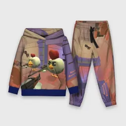 Детский костюм с толстовкой 3D Чикен ган - скрин