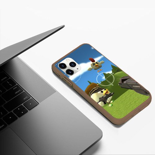 Чехол для iPhone 11 Pro Max матовый с принтом Чикен Ган - бой, фото #5