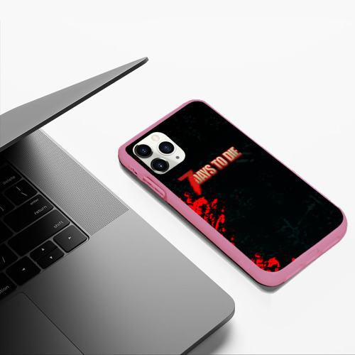 Чехол для iPhone 11 Pro Max матовый с принтом 7 Days to Die краски текстура, фото #5