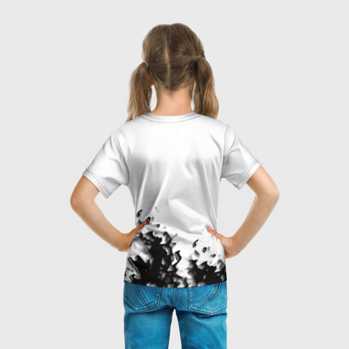 Детская футболка 3D Basketball краски, цвет 3D печать - фото 6