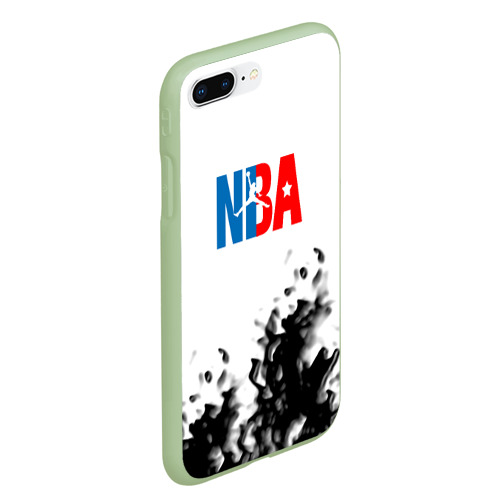 Чехол для iPhone 7Plus/8 Plus матовый с принтом Basketball краски, вид сбоку #3