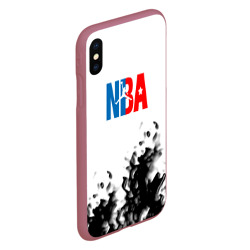 Чехол для iPhone XS Max матовый Basketball краски - фото 2