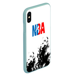 Чехол для iPhone XS Max матовый Basketball краски - фото 2