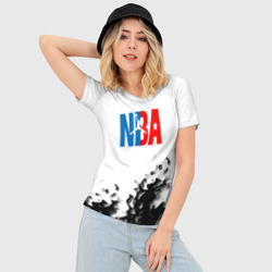 Женская футболка 3D Slim Basketball краски - фото 2