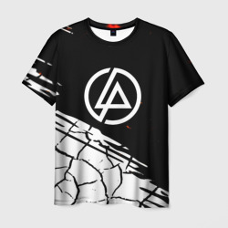 Мужская футболка 3D Linkin park abstraction rock