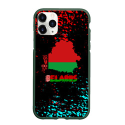 Чехол для iPhone 11 Pro матовый Belarus страна краски 