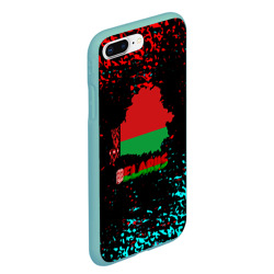 Чехол для iPhone 7Plus/8 Plus матовый Belarus страна краски  - фото 2