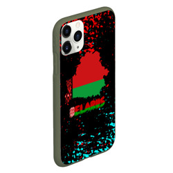 Чехол для iPhone 11 Pro матовый Belarus страна краски  - фото 2