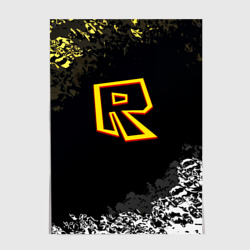 Постер Roblox краски текстура абстракция