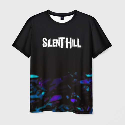 Мужская футболка с принтом Silent hill new game remake, вид спереди №1