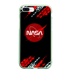 Чехол для iPhone 7Plus/8 Plus матовый Nasa space colors marine