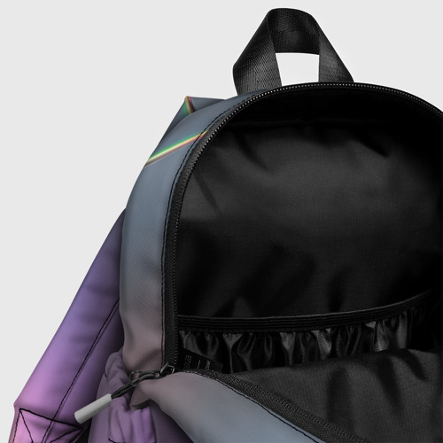 Детский рюкзак 3D с принтом Металлическая голография, фото #4
