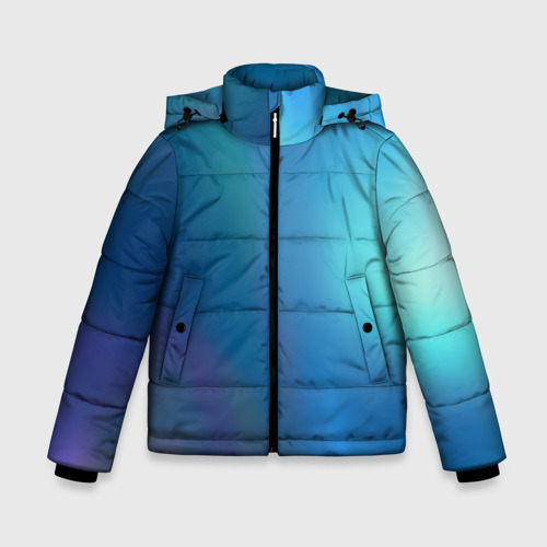 Зимняя куртка для мальчиков 3D с принтом Легкая голография, вид спереди #2
