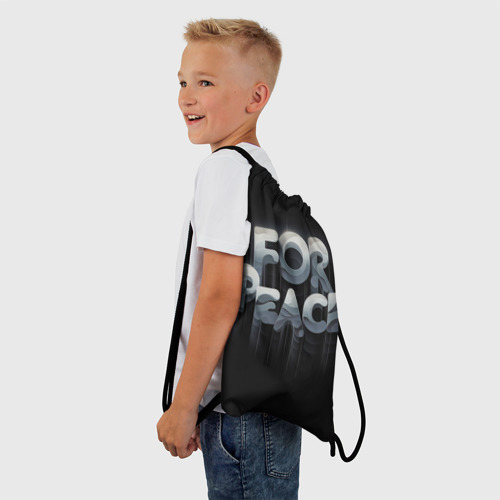 Рюкзак-мешок 3D Голосую за мир - фото 3