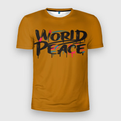 Мужская футболка 3D Slim За мир в мире