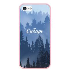 Чехол для iPhone 5/5S матовый Сибирь леса