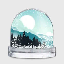 Игрушка Снежный шар с принтом Горный Алтай пейзаж - картинка 2 Игрушка Снежный шар Горный Алтай пейзаж - фото 2