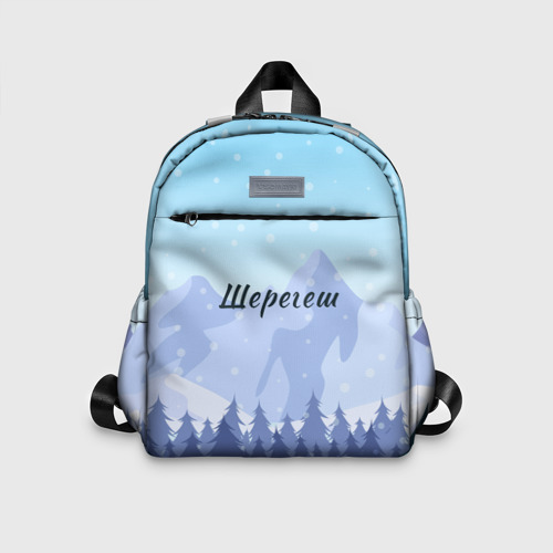 Детский рюкзак 3D Шерегеш горы пейзаж