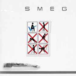 Плакат с принтом Прикольные правила поведения в туалете для любого человека, вид спереди №2. Цвет основы: белый