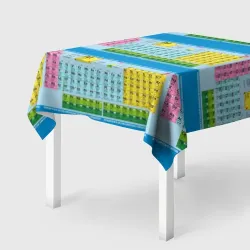 Скатерть 3D Узор из таблицы Менделеева