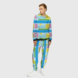 Мужской костюм с толстовкой 3D Узор из таблицы Менделеева - фото 2