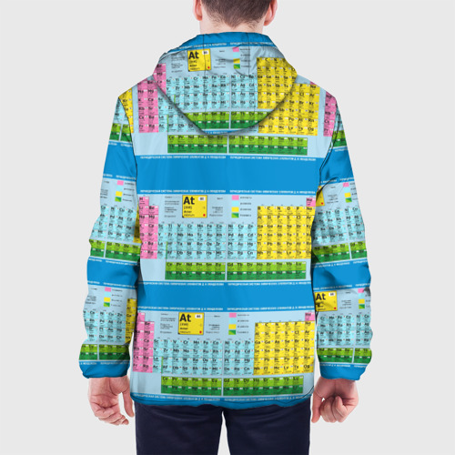 Мужская куртка 3D Узор из таблицы Менделеева, цвет 3D печать - фото 5