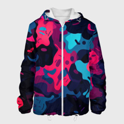 Кислотная яркая абстракция в  камуфляжном  стиле  разноцветные  оттенки – Мужская куртка 3D с принтом купить со скидкой в -10%