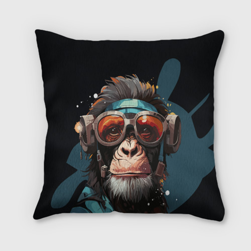 Подушка 3D Крутая обезьяна в очках