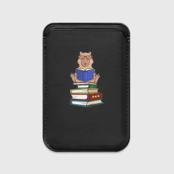 Картхолдер Magsafe магнитный Капибара с книгой