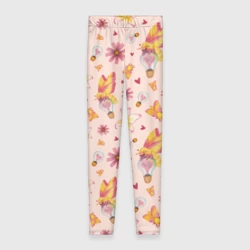 Леггинсы 3D Влюблённые мотыльки 